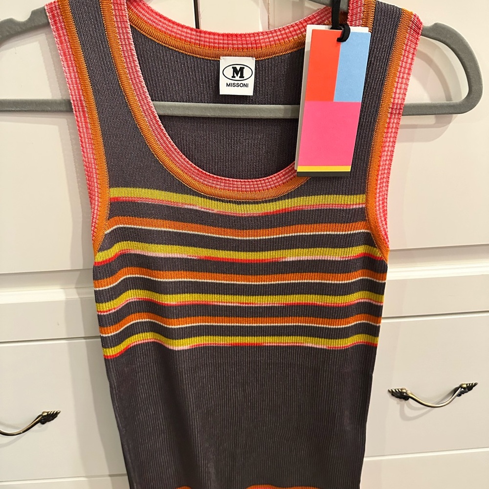 Missoni Multicolor Striped Tank Top